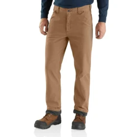 Pantalon droit décontracté en toile doublée Rigby - Pantalon de travail
