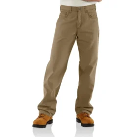Pantalon en toile pour homme Fr, coupe ample et jambes droites - Pantalon ignifuge