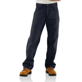 Pantalon en toile pour homme Fr, coupe ample et jambes droites - Pantalon ignifuge