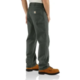 Pantalon en toile pour homme Fr, coupe ample et jambes droites – Pantalon ignifuge