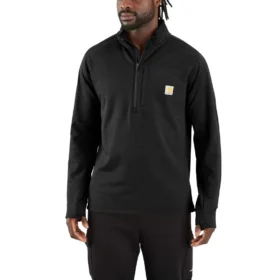 Pull demi-zip pour homme Force, doublé polaire et évacuant l’humidité