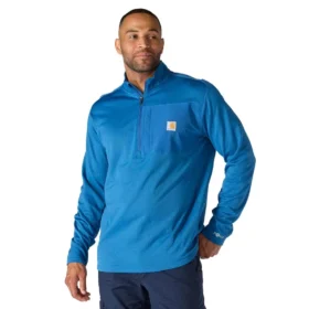Pull demi-zip pour homme Force, doublé polaire et évacuant l’humidité