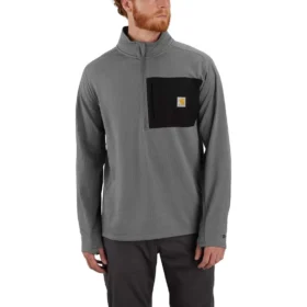 Pull demi-zip pour homme Force, doublé polaire et évacuant l’humidité