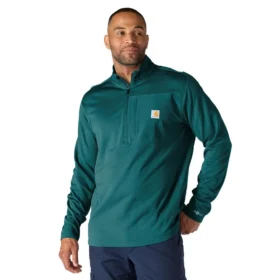Pull demi-zip pour homme Force, doublé polaire et évacuant l’humidité