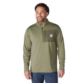 Pull demi-zip pour homme Force, doublé polaire et évacuant l’humidité