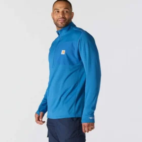 Pull demi-zip pour homme Force, doublé polaire et évacuant l’humidité