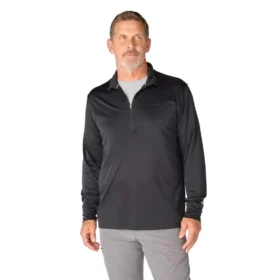 Pull à demi-zip pour homme Force Sun Defender UPF 50+ évacuant l’humidité - Chemises de protection solaire