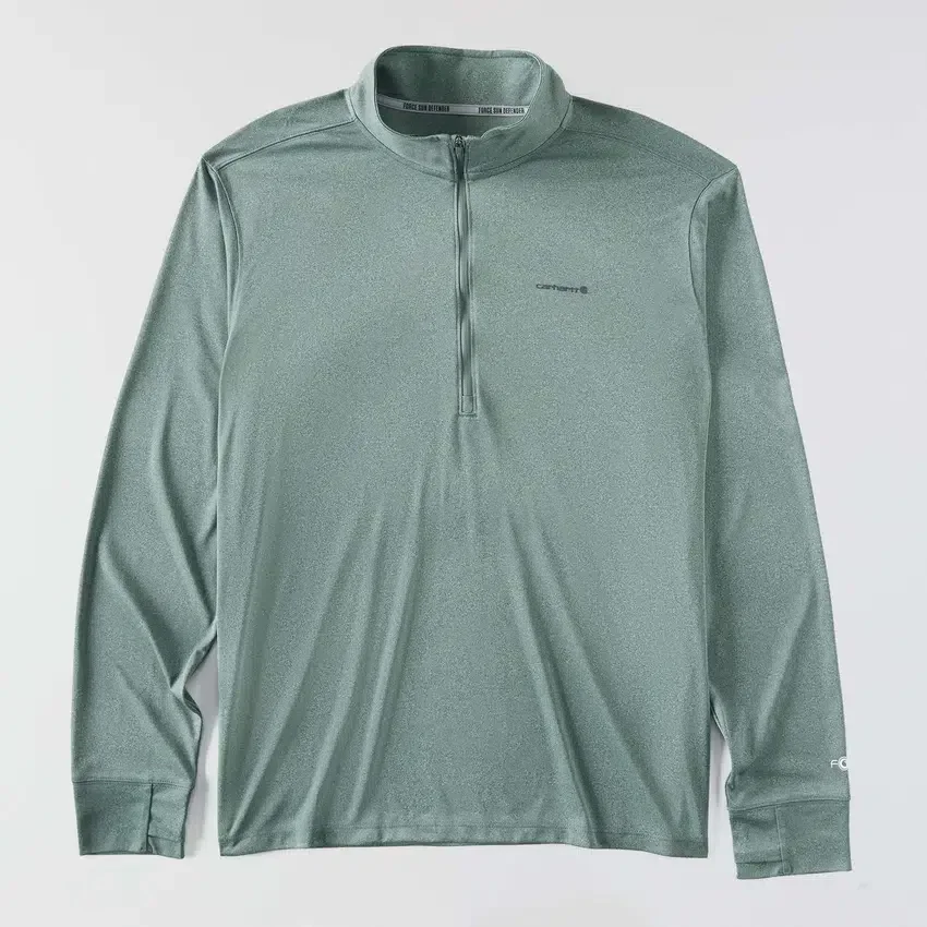 Pull à demi-zip pour homme Force Sun Defender UPF 50+ évacuant l’humidité - Chemises de protection solaire