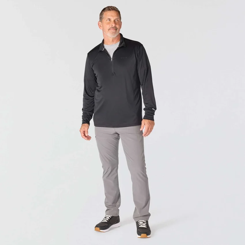 Pull à demi-zip pour homme Force Sun Defender UPF 50+ évacuant l’humidité - Chemises de protection solaire