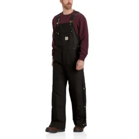Salopette à bretelles isolante pour homme, coupe ample, en toile de coton épaisse Firm Duck
