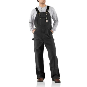 Salopette à bretelles pour homme en toile de coton Firm Duck, coupe ample