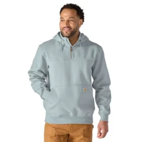 Sweat à capuche Paxton pour homme, épais et déperlant, avec fermeture éclair 1/4 - Sweats à capuche carhartt Rain Defender