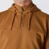 Sweat à capuche Paxton pour homme, épais et déperlant, avec fermeture éclair 1/4 - Sweats à capuche carhartt Rain Defender