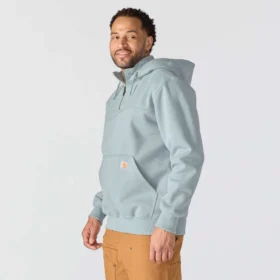 Sweat à capuche Paxton pour homme, épais et déperlant, avec fermeture éclair 1/4 – Sweats à capuche carhartt Rain Defender
