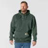 Sweat à capuche Paxton pour homme, épais et déperlant, avec fermeture éclair 1/4 - Sweats à capuche carhartt Rain Defender