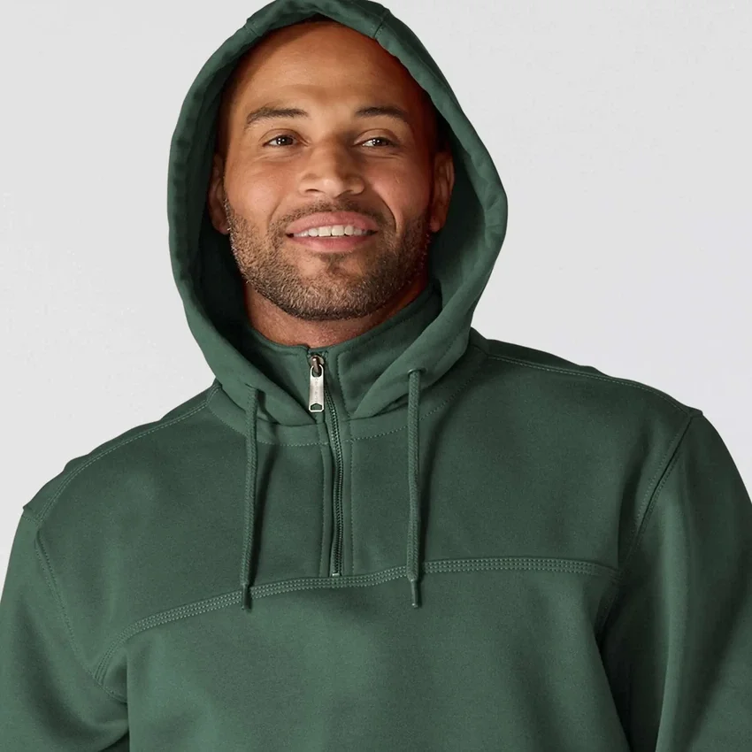 Sweat à capuche Paxton pour homme, épais et déperlant, avec fermeture éclair 1/4 - Sweats à capuche carhartt Rain Defender