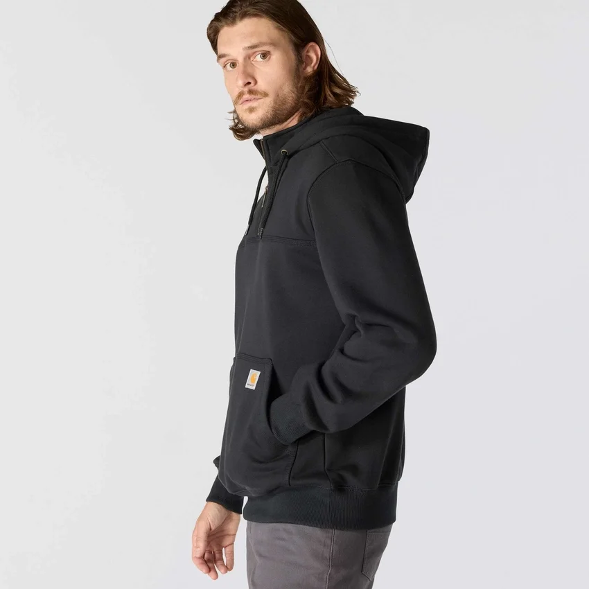 Sweat à capuche Paxton pour homme, épais et déperlant, avec fermeture éclair 1/4 - Sweats à capuche carhartt Rain Defender