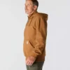 Sweat à capuche Paxton pour homme, épais et déperlant, avec fermeture éclair 1/4 - Sweats à capuche carhartt Rain Defender