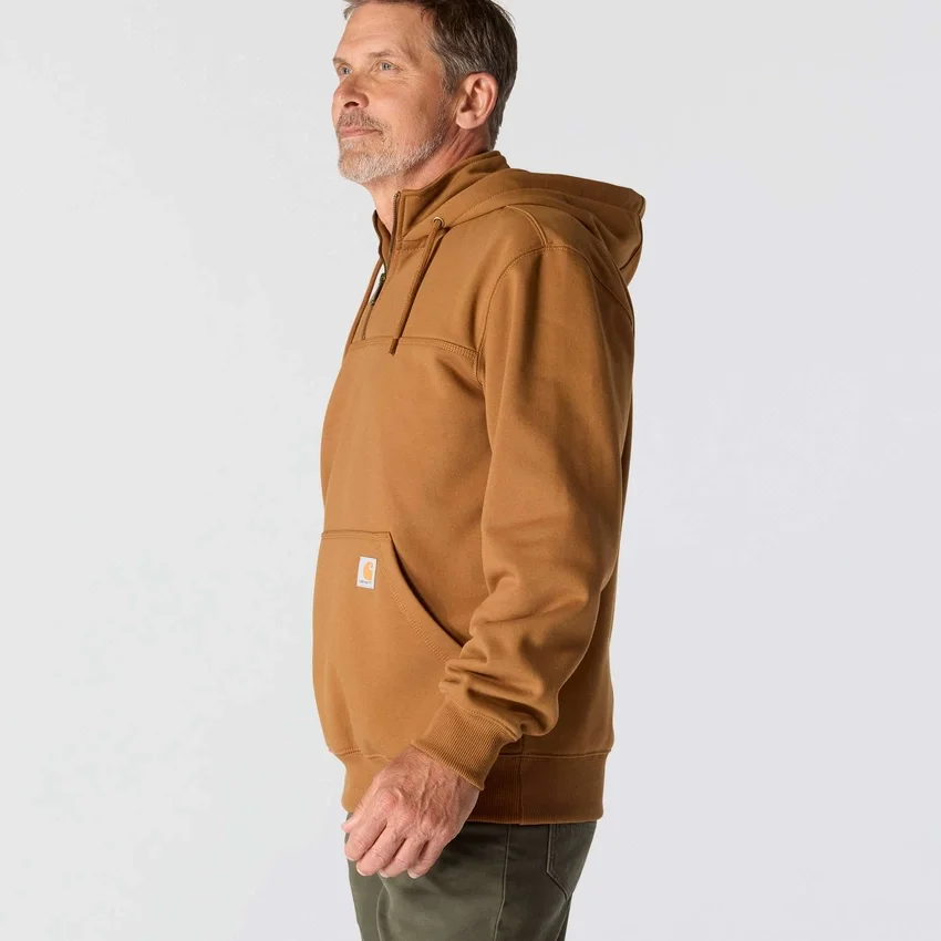 Sweat à capuche Paxton pour homme, épais et déperlant, avec fermeture éclair 1/4 - Sweats à capuche carhartt Rain Defender
