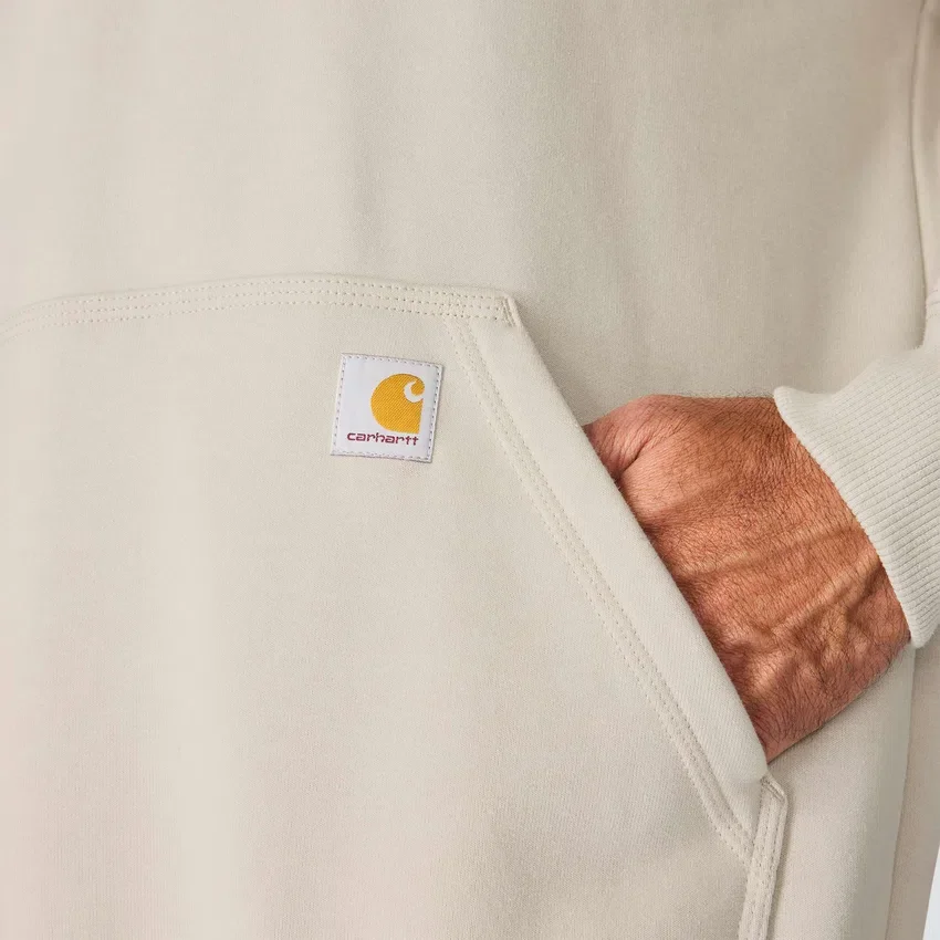 Sweat à capuche Paxton pour homme, épais et déperlant, avec fermeture éclair 1/4 - Sweats à capuche carhartt Rain Defender