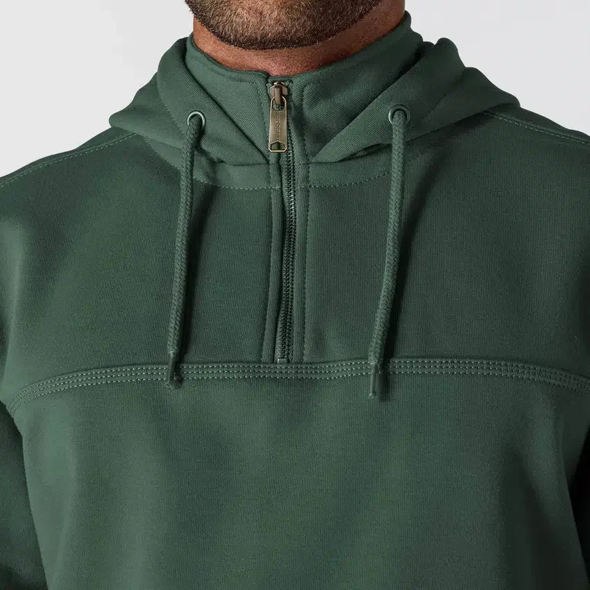 Sweat à capuche Paxton pour homme, épais et déperlant, avec fermeture éclair 1/4 - Sweats à capuche carhartt Rain Defender