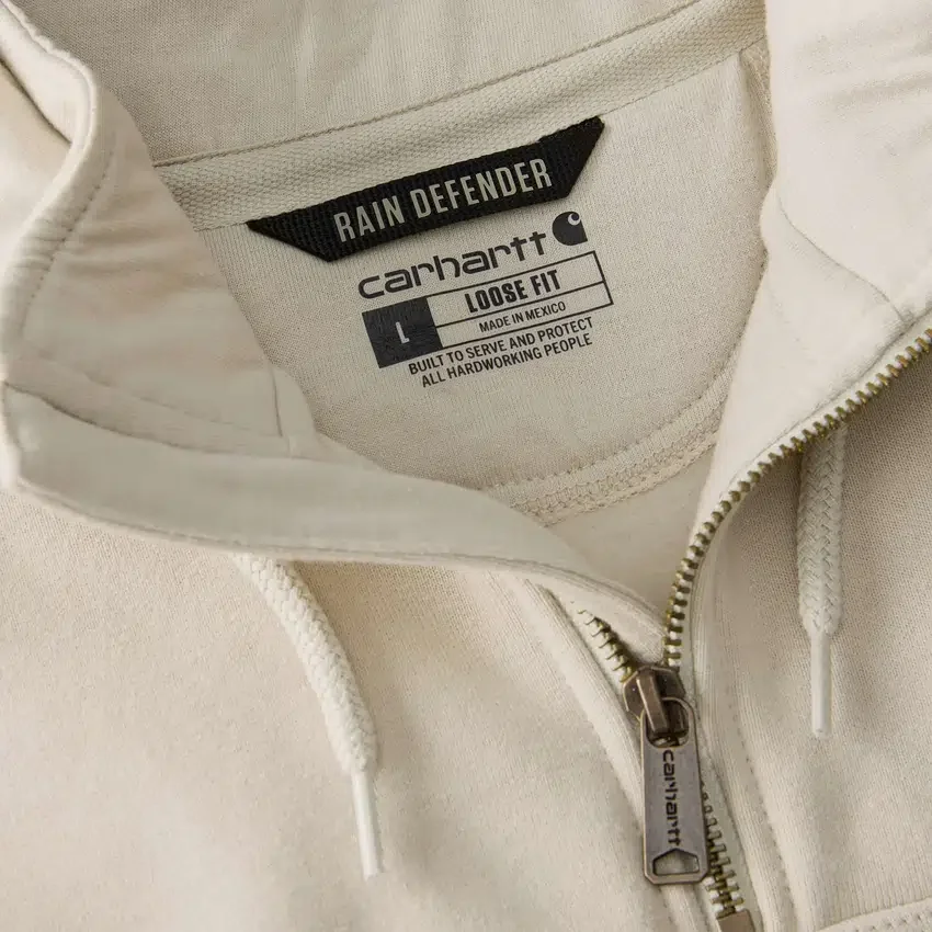 Sweat à capuche Paxton pour homme, épais et déperlant, avec fermeture éclair 1/4 - Sweats à capuche carhartt Rain Defender