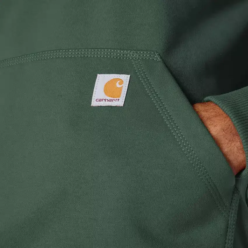 Sweat à capuche Paxton pour homme, épais et déperlant, avec fermeture éclair 1/4 - Sweats à capuche carhartt Rain Defender