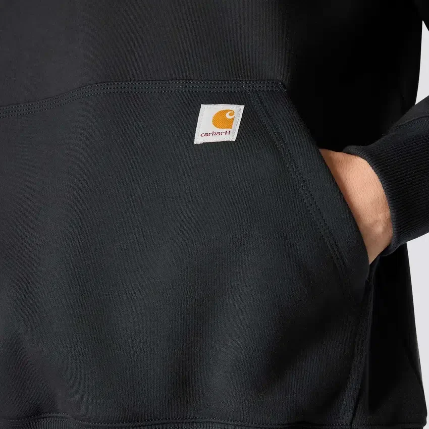 Sweat à capuche Paxton pour homme, épais et déperlant, avec fermeture éclair 1/4 - Sweats à capuche carhartt Rain Defender