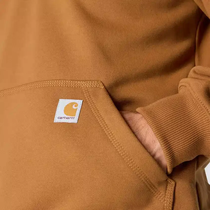 Sweat à capuche Paxton pour homme, épais et déperlant, avec fermeture éclair 1/4 - Sweats à capuche carhartt Rain Defender