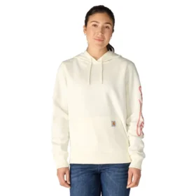 Sweat à capuche pour femme Sawyer avec Script Logo sur les manchettes
