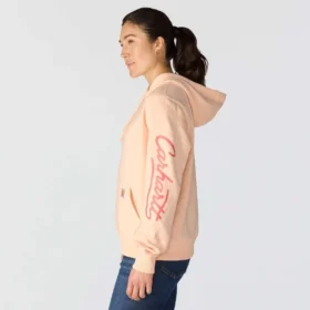Sweat à capuche pour femme Sawyer avec Script Logo sur les manchettes