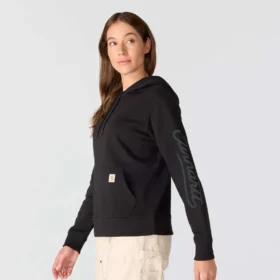 Sweat à capuche pour femme Sawyer avec Script Logo sur les manchettes