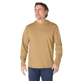 Sweat à capuche pour homme Force, coupe ample, évacuation de la transpiration et logo