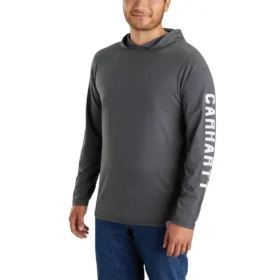 Sweat à capuche pour homme Force, coupe ample, évacuation de la transpiration et logo