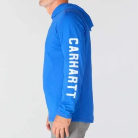 Sweat à capuche pour homme Force, coupe ample, évacuation de la transpiration et logo