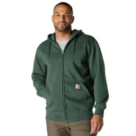 Sweat à capuche zippé intégral épais et déperlant Paxton pour homme - Sweats à capuche carhartt Rain Defender