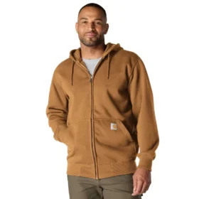 Sweat à capuche zippé intégral épais et déperlant Paxton pour homme - Sweats à capuche carhartt Rain Defender