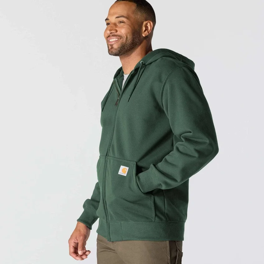 Sweat à capuche zippé intégral épais et déperlant Paxton pour homme - Sweats à capuche carhartt Rain Defender