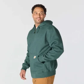 Sweat à capuche zippé intégral épais et déperlant Paxton pour homme – Sweats à capuche carhartt Rain Defender