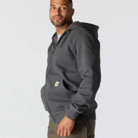 Sweat à capuche zippé intégral épais et déperlant Paxton pour homme – Sweats à capuche carhartt Rain Defender