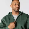 Sweat à capuche zippé intégral épais et déperlant Paxton pour homme - Sweats à capuche carhartt Rain Defender