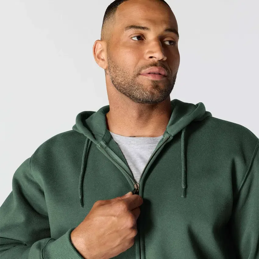 Sweat à capuche zippé intégral épais et déperlant Paxton pour homme - Sweats à capuche carhartt Rain Defender