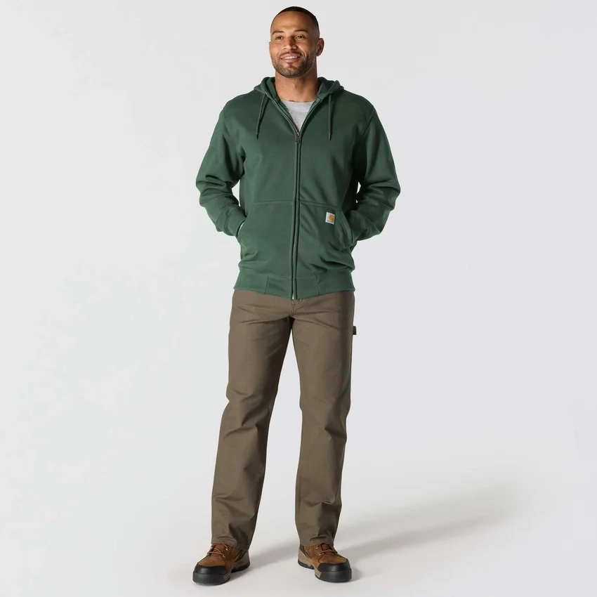 Sweat à capuche zippé intégral épais et déperlant Paxton pour homme - Sweats à capuche carhartt Rain Defender