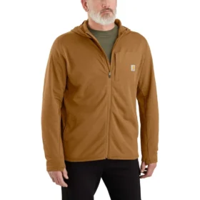 Sweat à capuche zippé pour homme Force, doublé polaire et évacuant l'humidité