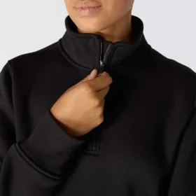 Sweat-shirt à fermeture éclair quart de longueur Clarksburg pour femme