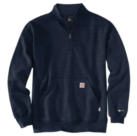 Sweat-shirt à fermeture éclair quart de longueur Fr Force Marquette pour homme - Sweats-shirts ignifugés