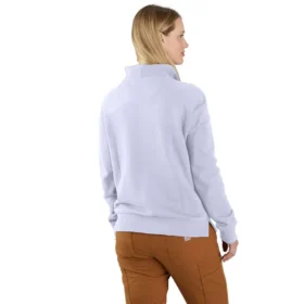 Sweat-shirt léger en Tencel à demi-zip pour femme
