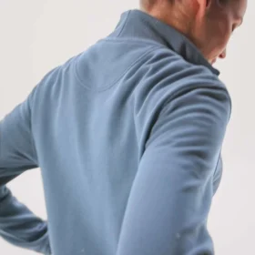 Sweat-shirt léger en Tencel à demi-zip pour femme