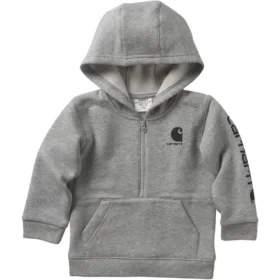 Sweat-shirt à manchons longs et demi-zip pour garçon (bébé/tout-petit)