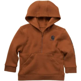 Sweat-shirt à manchons longs et demi-zip pour garçon (bébé/tout-petit)